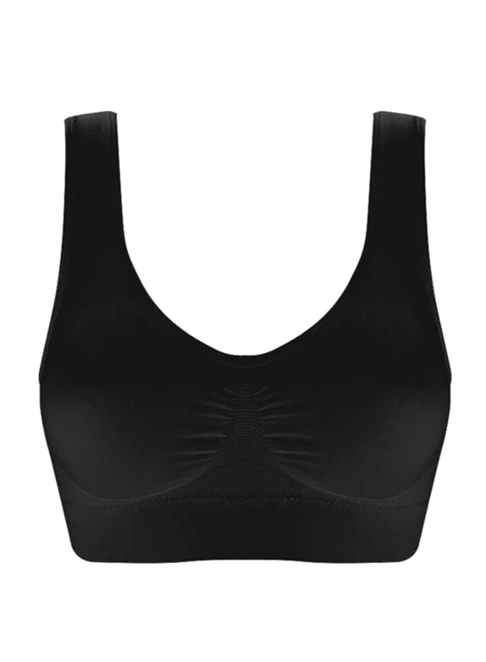 DubaiGallery Women's Seamless High Impact Sports Bra with Removable Cups High Support Workout Yoga Bra Cut Back Activewear - Image 1