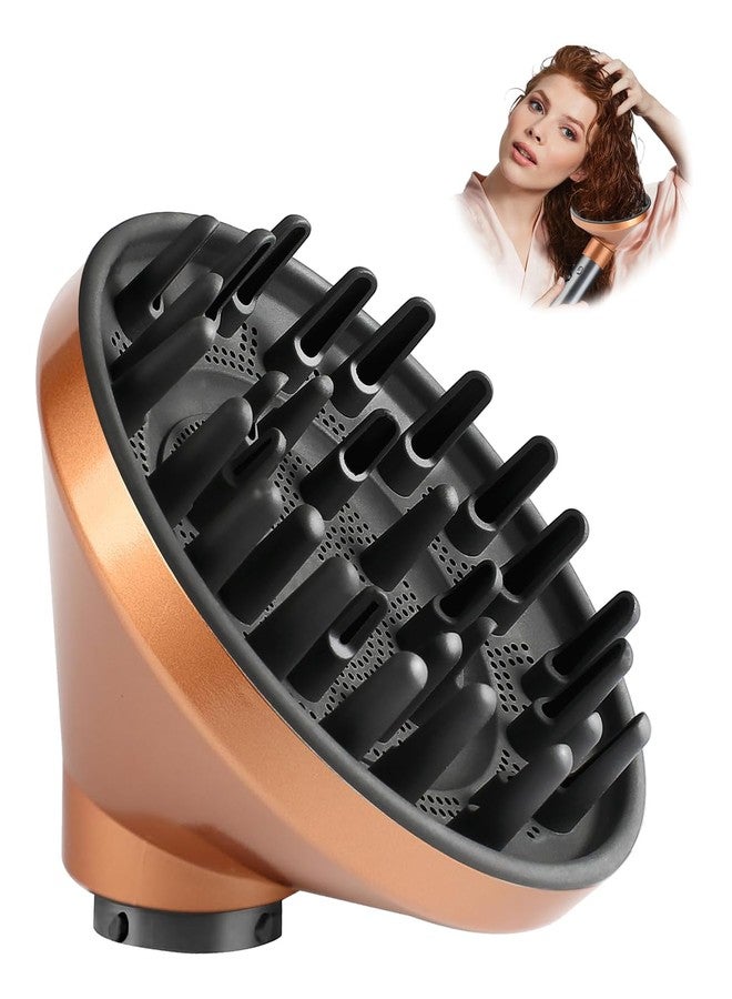 TOSAGE Upgraded Large Diffuser for Dyson Airwrap HS01 HS05 HS08 id, Diffuser Nozzle Attachment for Fast Drying Wave Curly Thick Hair, Rich Copper - Image 1