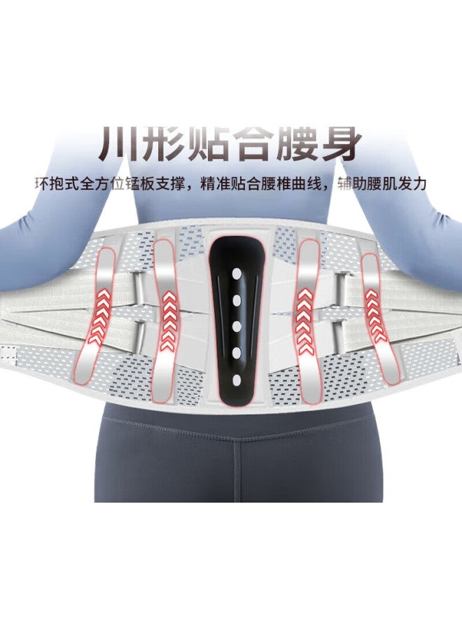 Bamel Lumbar Support Belt For Herniated Disc And Lumbar Muscle Strain, Medical Steel Plate Back Brace For Men And Women, Specialized For Prolonged Sitting - Image 2