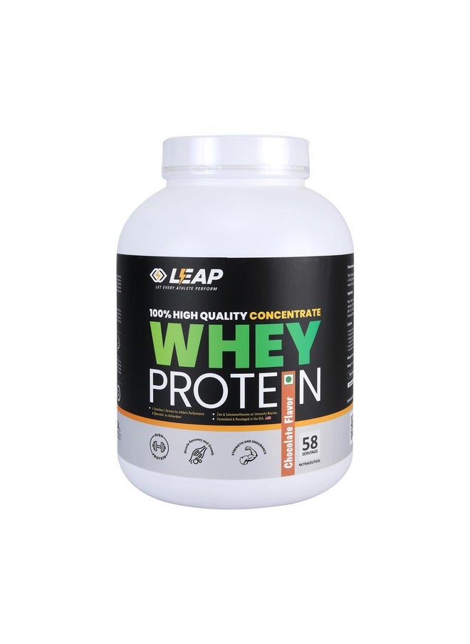 LEAP Whey Protein Concentrate 2Kg Pack Fuel Your Fitness Journey With Advanced Nutrition And Unparalleled Performance (Chocolate)  - Image 1