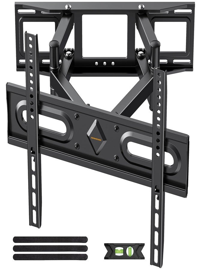 IWORKBOARD 50 55 65 inch Full Motion TV Wall Mount for 32-70 inch TV Bracket, Dual articulating Arms Mount, Tilt Swivel Extension Level, Max VESA 400x400mm, 16" Studs, 110 lbs,Fit Most 40 43 50+ TVs - Image 1