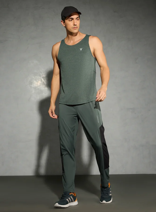 Technosport Technosport Men Color Block Slim Fit Trackpants