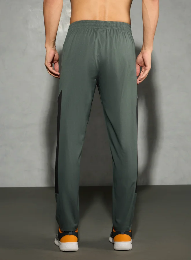 Technosport Technosport Men Color Block Slim Fit Trackpants