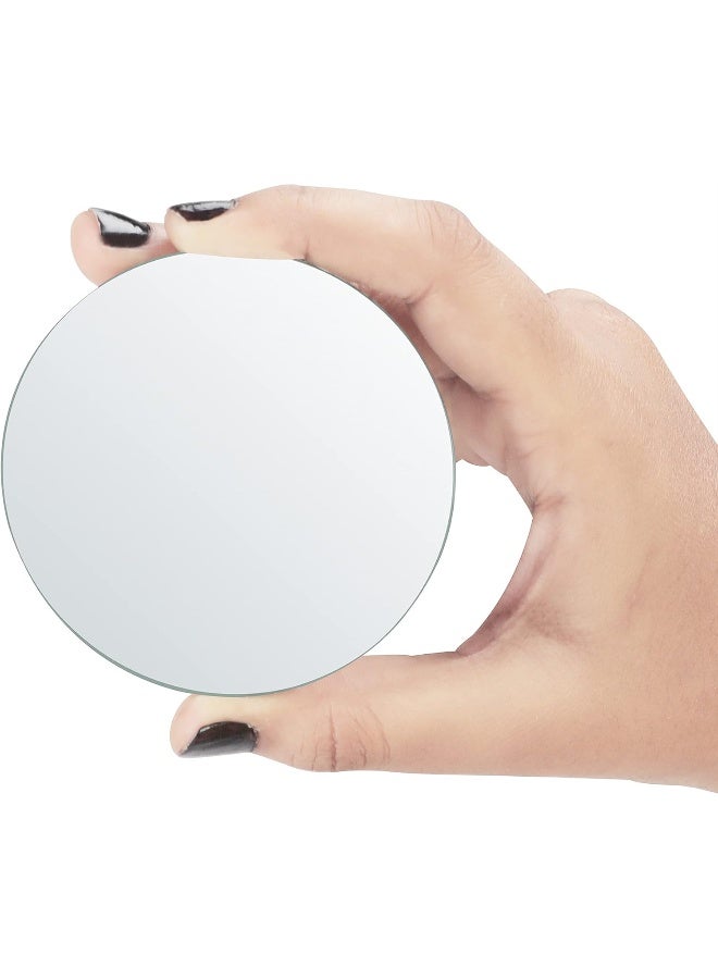 TPGP Small Round Wall Mirror (Pack of 50) - 7.5cm - Glass Mirror Plate for Creative Hobbies, Crafts and Decoration - Small Mirror Decoration for Living Room and Bedroom - Image 3