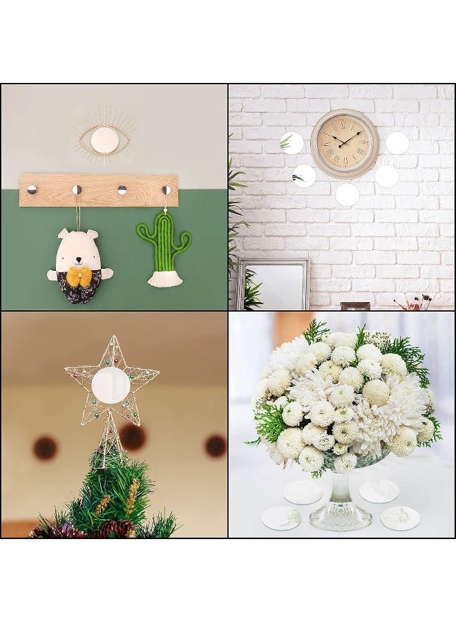 TPGP Small Round Wall Mirror (Pack of 50) - 7.5cm - Glass Mirror Plate for Creative Hobbies, Crafts and Decoration - Small Mirror Decoration for Living Room and Bedroom - Image 5