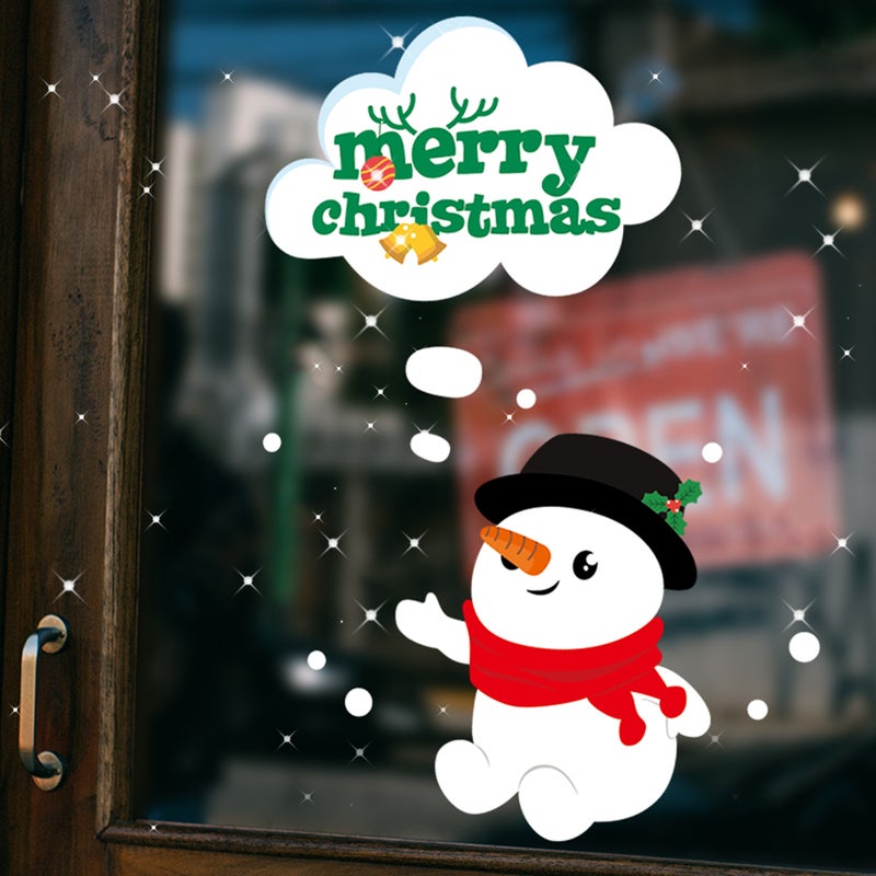 Color Christmas Sticker Car Glass Sticker Christmas Hanging Drop Door Window Sticker Home Decoration Decal - Image 3