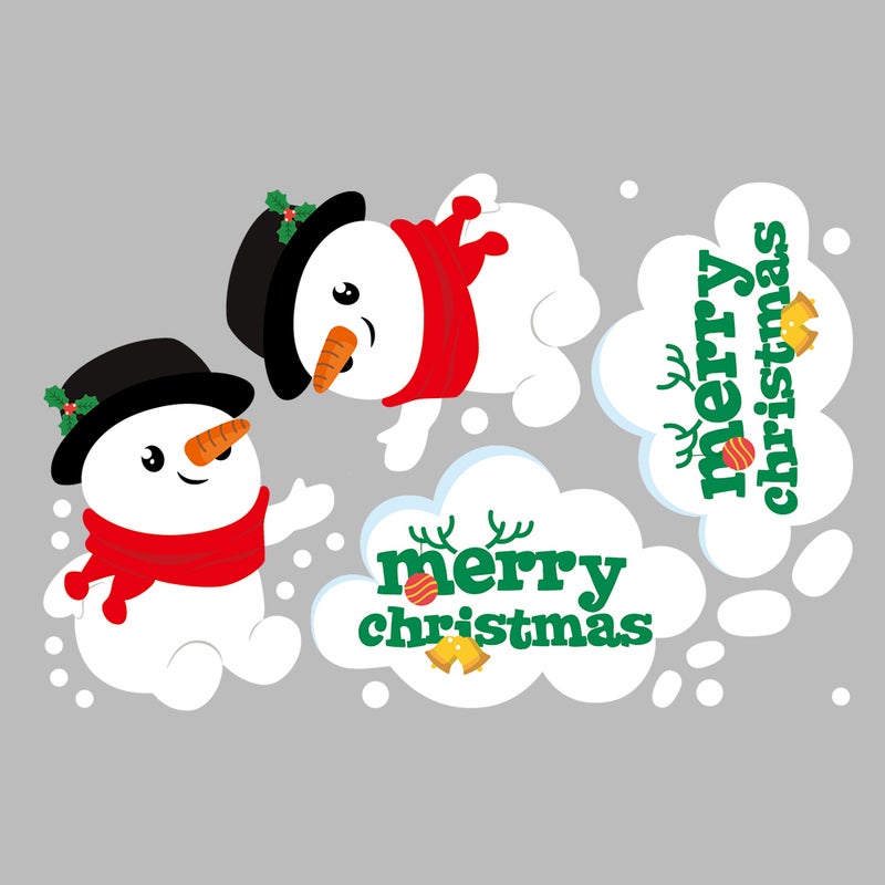 Color Christmas Sticker Car Glass Sticker Christmas Hanging Drop Door Window Sticker Home Decoration Decal - Image 1