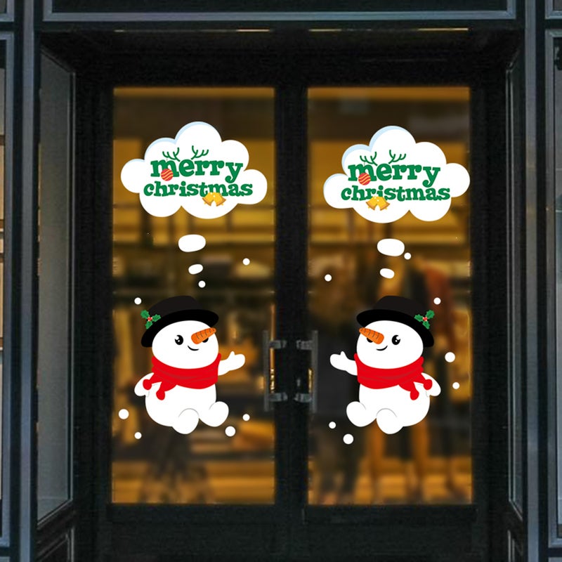 Color Christmas Sticker Car Glass Sticker Christmas Hanging Drop Door Window Sticker Home Decoration Decal - Image 4