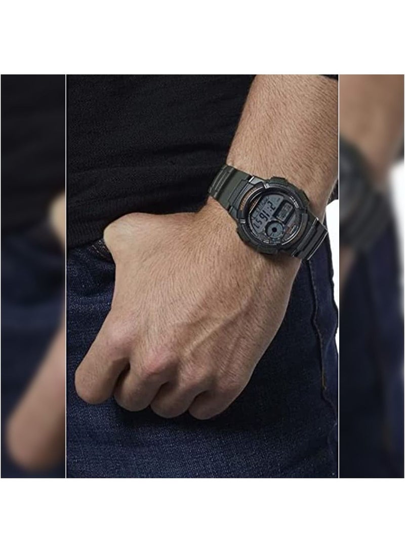 Casio Casual Watch For Men Digital Resin - AE-1000W-3AVDF Green - Image 5