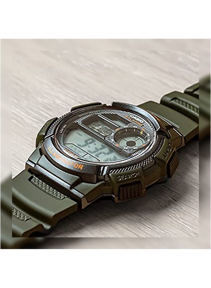 Casio Casual Watch For Men Digital Resin - AE-1000W-3AVDF Green - Image 2