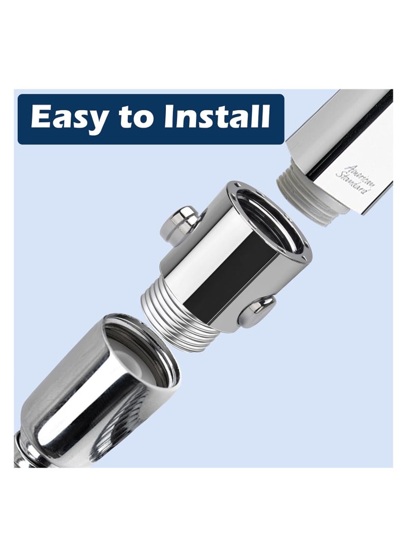 2Pcs Shower Head Shut Off Valve Button Type Shower Flow Control Valve with G1/2 Universal Size Push Button Shower Valve for Shower Arm and Hose or Bidet Sprayer