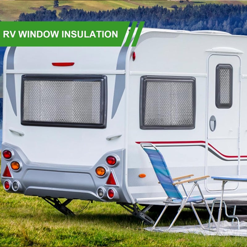 AGHITG Double Bubble Reflective Insulation,Window Insulation for Summer Heat,23.6"x 10 Ft RV Insulation for Heat Insulation,Thermal Insulation Shield - Image 4