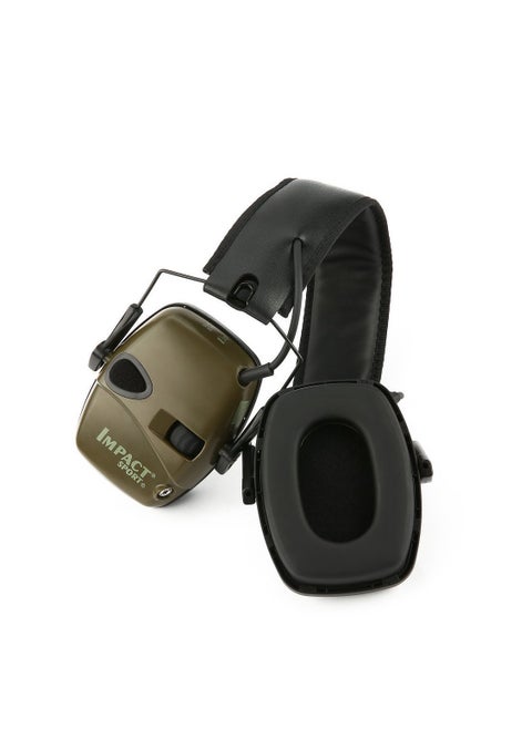 Slimline Electronic Shooting Ear Green/Black