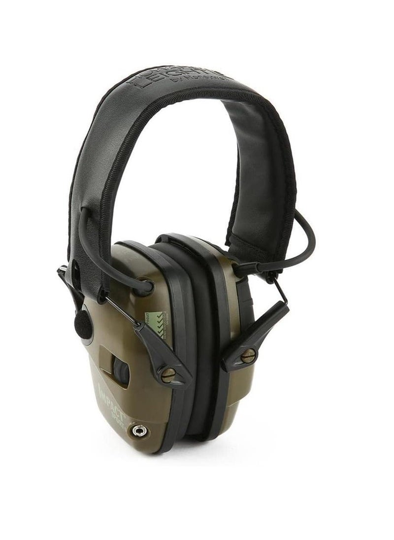 Slimline Electronic Shooting Ear Green/Black