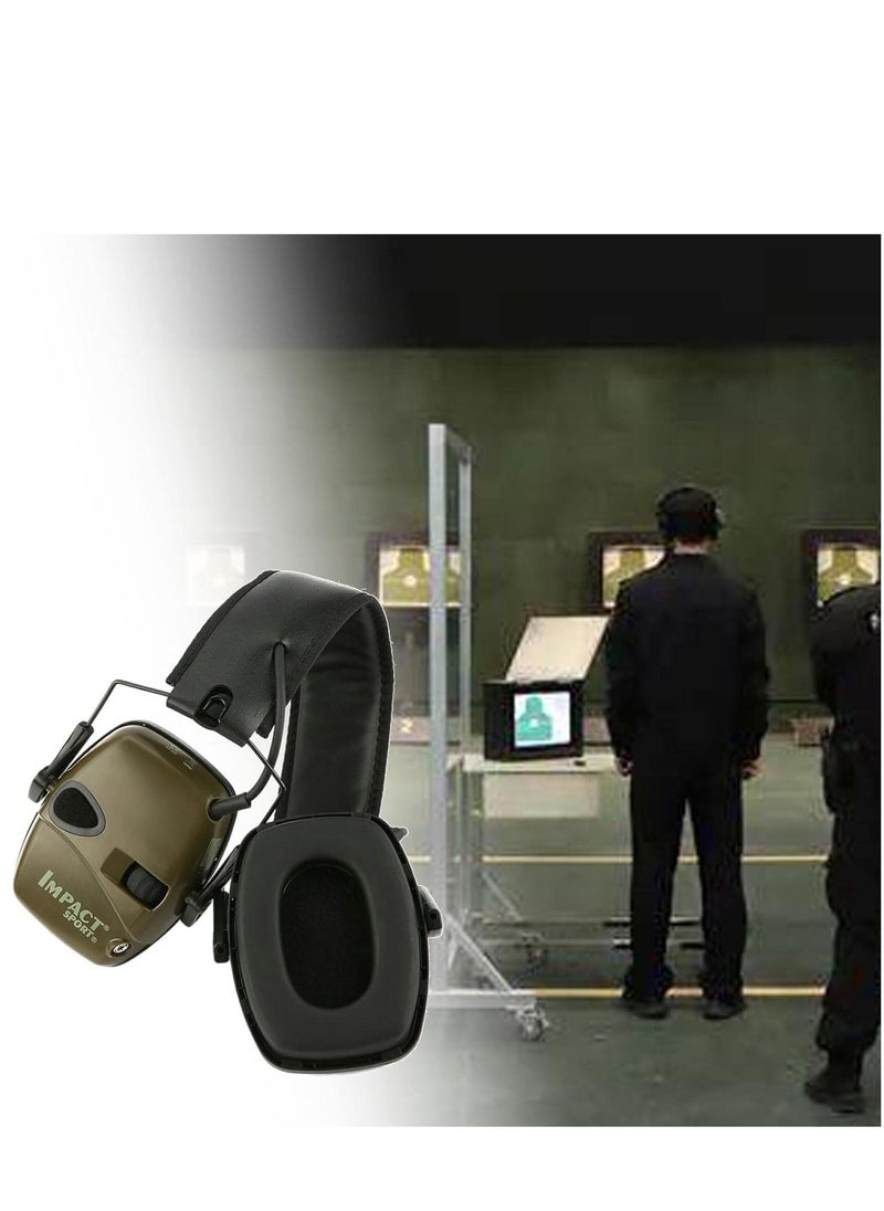 Slimline Electronic Shooting Ear Green/Black