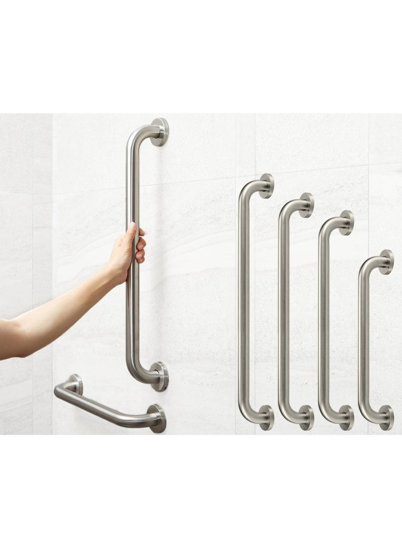 Stalea Steel stainless steel bathroom support handle with a matte finish for elderly protection - Image 1