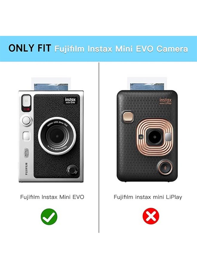 Camera Clear Case for Fuji Mini EVO Camera, Crystal Clear PVC Cover, Removable Shoulder Strap, Scratch and Dust Resistant, Perfect for Travel and Everyday Use - Clear - Image 3