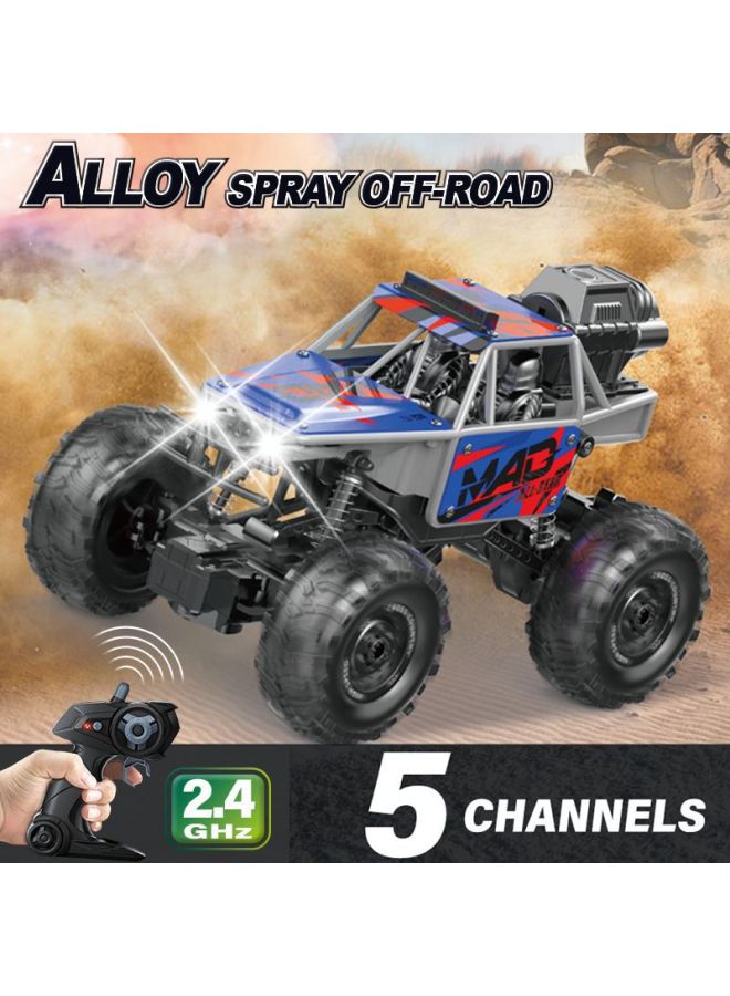 Wireless Remote Control Toy Car 2.4G Five-way Alloy Spray Climbing Off-road Vehicle Toy Car Children's Toy Gift RC-Colour:2024-6d C Green Alloy Spray Remote Control Car 2.4g-Proportion:Package 1: 1 Lithium Battery 1 Charging Cable