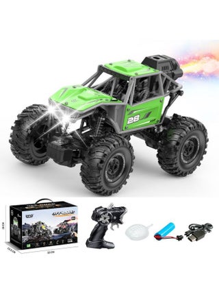 Wireless Remote Control Toy Car 2.4G Five-way Alloy Spray Climbing Off-road Vehicle Toy Car Children's Toy Gift RC-Colour:2024-6d C Green Alloy Spray Remote Control Car 2.4g-Proportion:Package 1: 1 Lithium Battery 1 Charging Cable - pzsku/Z60E128367386F6DD83DCZ/45/1746217753/b0c35d4c-996f-4ebf-bd71-b6a76ec2bc1f