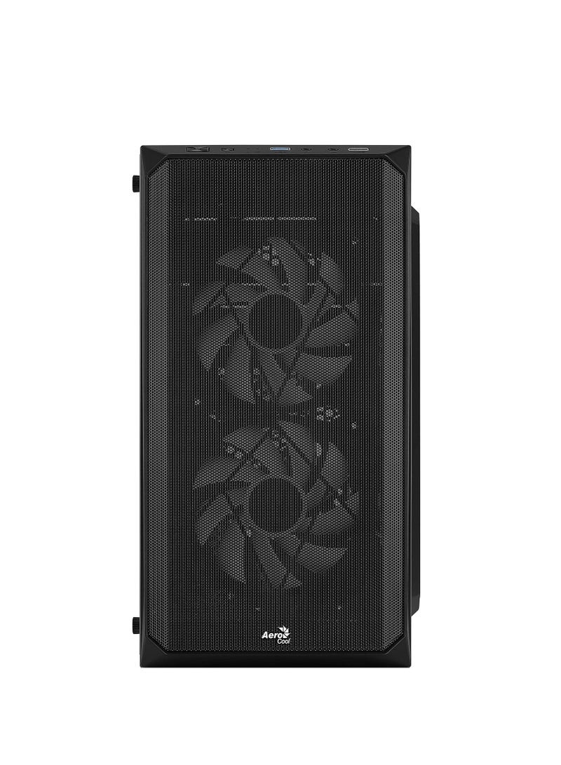 AeroCool CS107 V2 MicroATX PC Case Side Window 3 x 120mm FRGB Fan CS107V2 Black - Image 5