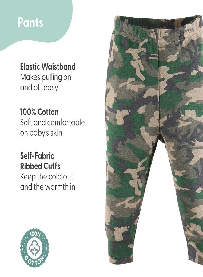 The Peanut Shell The Peanutshell 5 Pack Baby Boy Pants Set - 100% Cotton Toddler Pants for Baby Boys, 18-24 Baby Boy Clothes for Toddlers and Babies - Dinosaur Green - Image 3