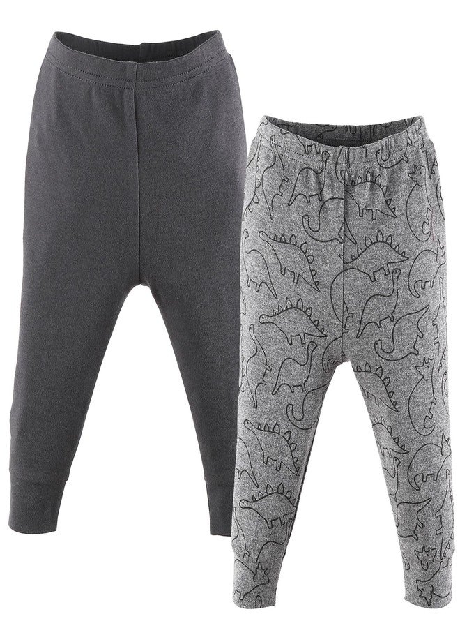 The Peanut Shell The Peanutshell 5 Pack Baby Boy Pants Set - 100% Cotton Toddler Pants for Baby Boys, 18-24 Baby Boy Clothes for Toddlers and Babies - Dinosaur Green - Image 4