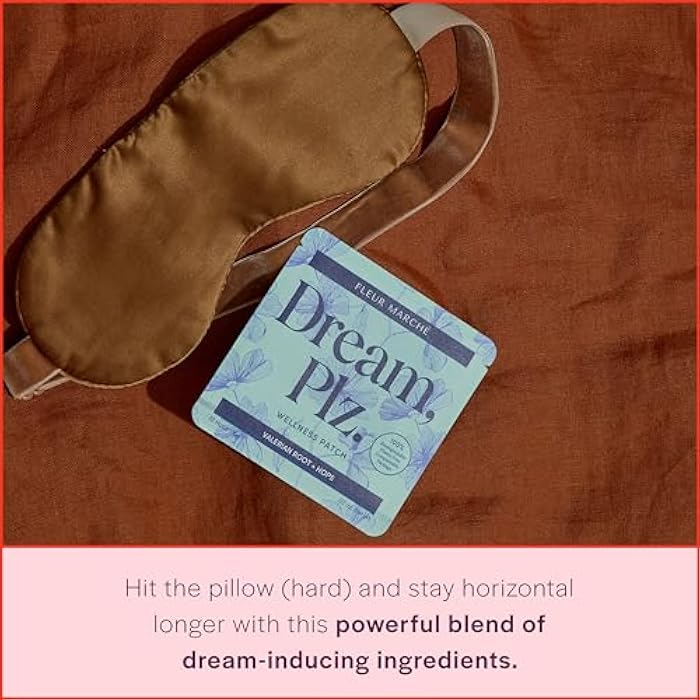 Fleur Marché Fleur Marche Dream, Plz Botanical Sleep Patch - Better ZZZ's with Valerian Root, L-Theanine, Lavender Oil & Hops - Natural Sedative - Highly Bioavailable - 14 Patches - Image 2