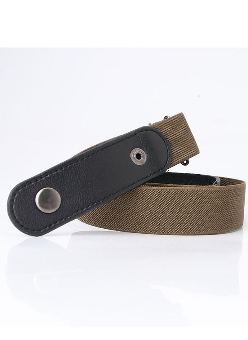Loquat - Women's Summer Fecorative Jeans Fashion Trend Elastic Hidden Belt  76cm Green - Image 1