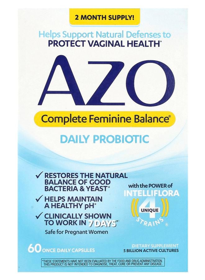 Complete Feminine Balance® Daily Probiotic 60 Capsules