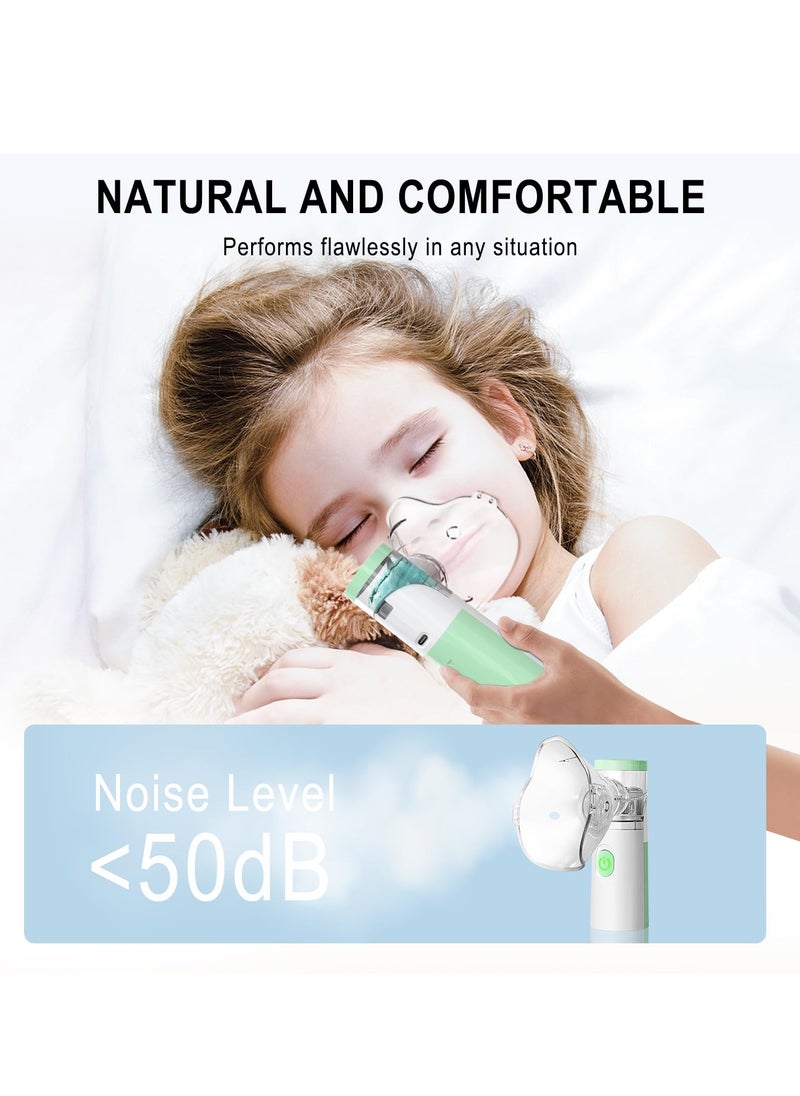 Angmei Automatic Medical Portable Steam Inhaler，Electronic Mesh ultrasonic steamer Inhaler for Adults and Children，Relieve Allergies, Asthma and Breathing Problems  - Image 3