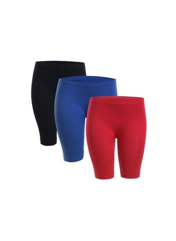 Dice Basic Short Cotton Shorts - 3 Pieces - For Women - Image 1