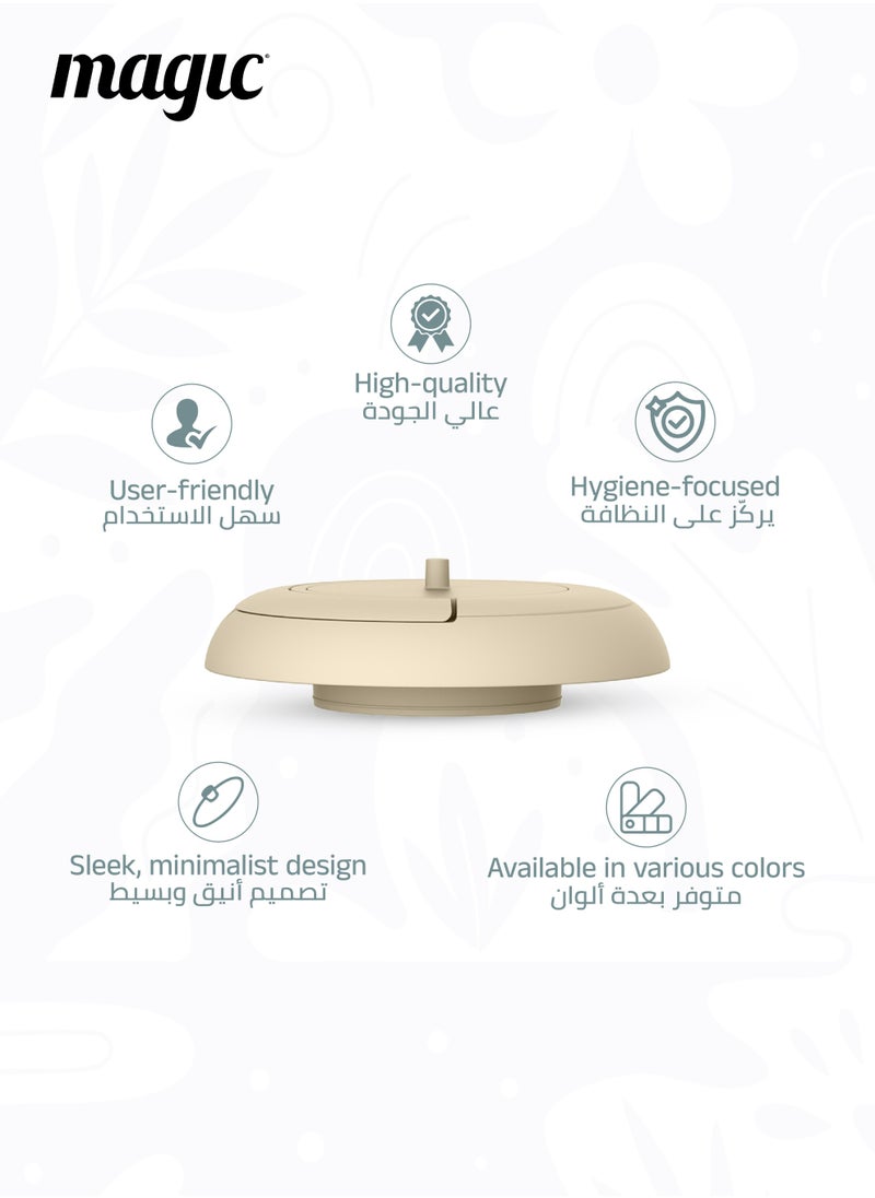 Magic Heka Toilet Waste Lid | Odourless & Telescopic | Fits Heka Diaper Pail | Easy to Use & Clean | 100% Odourless | Eco-friendly & Durable | No Refill Cost | White | 21 x 21 x 10 CM  - Image 3