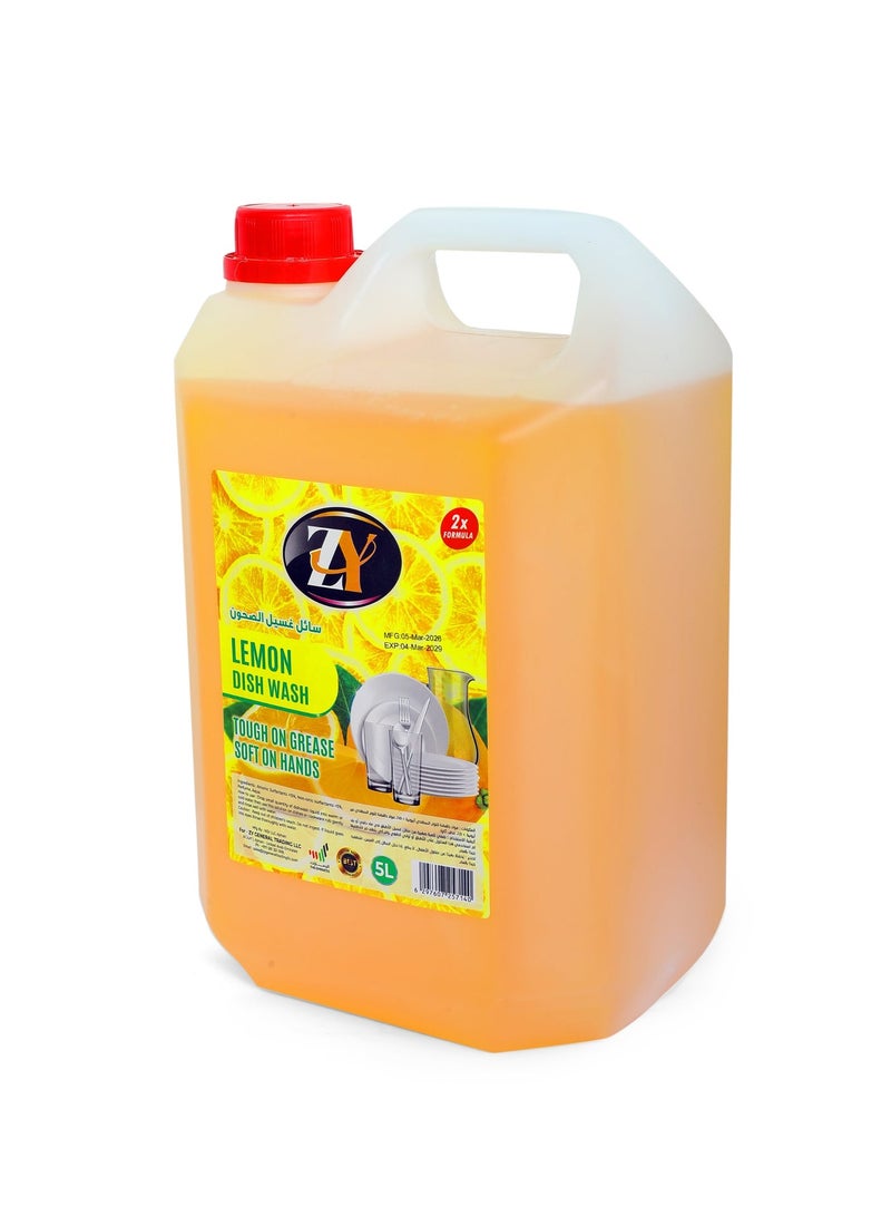 ZY Dishwash Lemon Scent 5L - Image 1