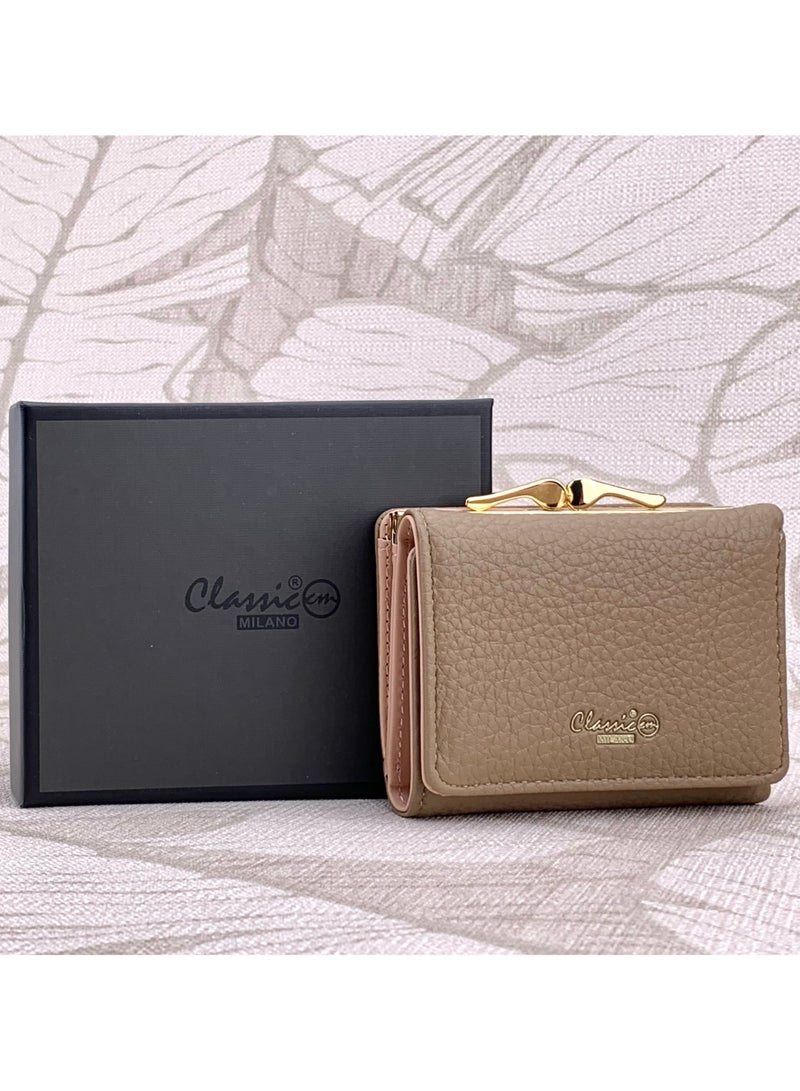 Classic Milano Premium Faux Leather Wallet for Women with Coin Clipped | Ladies Wallet Stylish Card Holder Purse | Slim Women's Wallet for Daily Use, Travel, and Gifting - Image 1