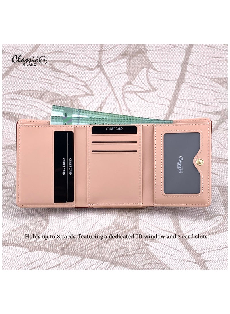 Classic Milano Premium Faux Leather Wallet for Women with Coin Clipped | Ladies Wallet Stylish Card Holder Purse | Slim Women's Wallet for Daily Use, Travel, and Gifting - Image 5