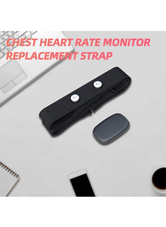 Fitcent حزام بديل لجهاز مراقبة معدل ضربات القلب متوافق مع جهاز Polar H10 H9 H7 حزام ناعم قابل للتعديل يعمل مع جهاز استشعار معدل ضربات القلب Polar (أسود) - Image 5