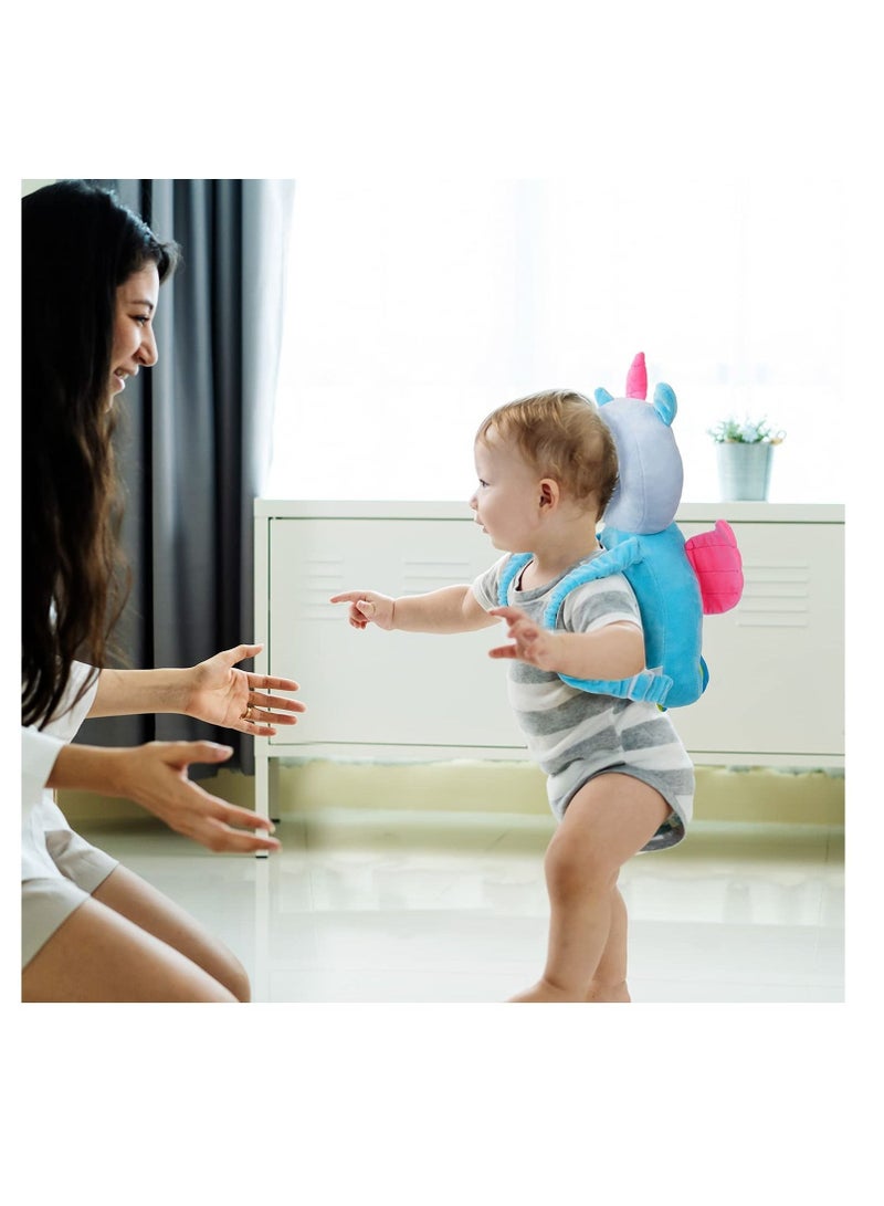 SYOSI Baby Head Protector & Baby Knee Pads for Crawling Toddler Walkers Safety Pillow Cushion Adjustable for 5-24 Months Baby Head Protector Backpack  - Image 3