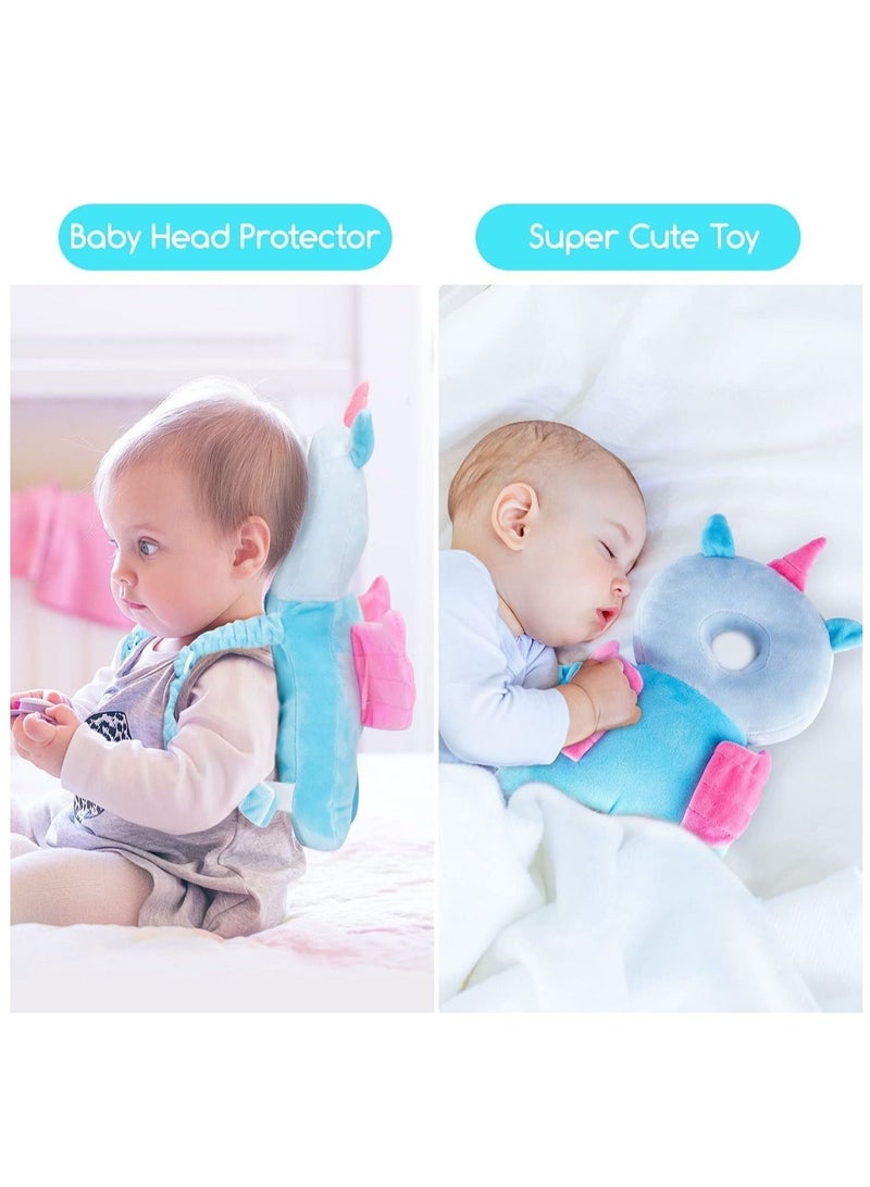 SYOSI Baby Head Protector & Baby Knee Pads for Crawling Toddler Walkers Safety Pillow Cushion Adjustable for 5-24 Months Baby Head Protector Backpack  - Image 4