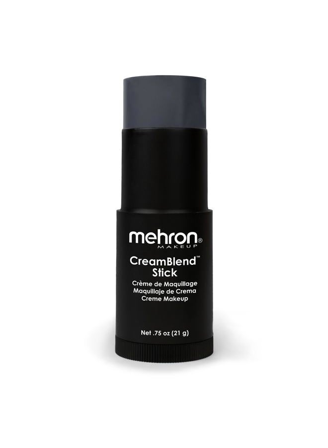 mehron Makeup CreamBlend Stick | Face Paint, Body Paint, & Foundation Cream Makeup | Perfect for Halloween .75 oz (21 g) (Monster Grey) - Image 1
