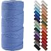 NOANTA Ocean Macrame Cord 2mm x 220yards Colored Macrame Rope Cotton Rope Macrame Yarn Colorful Cotton Craft Cord for Wall Hanging Plant Hangers Crafts Knitting - Image 2