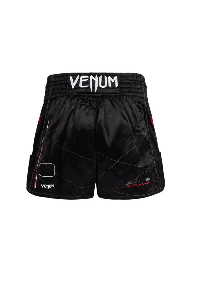 VENUM VENUM TACTICAL XT MUAY THAI SHORTS BLACK/FIRE RED - Image 3