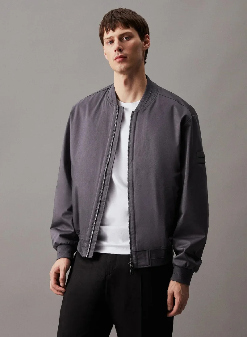 CALVIN KLEIN Sateen Stretch Bomber Jacket