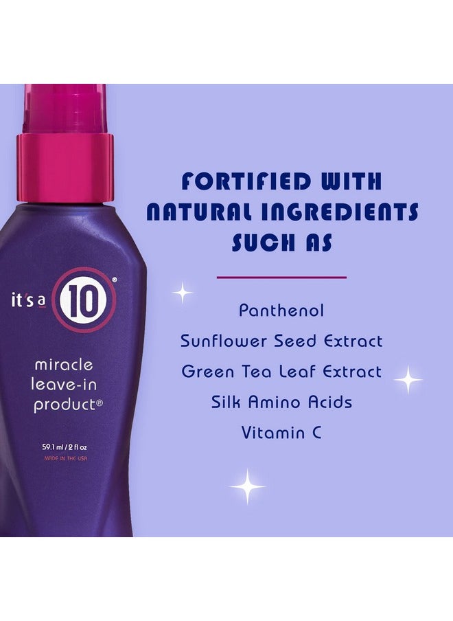 إتس تن هير كير - منتج It's a 10 Miracle Leave-In للعناية بالشعر، 2 أونصة سائلة (عبوة من قطعتين) - Image 1