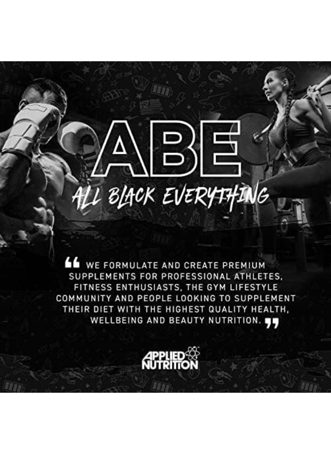 Applied Nutrition - Applied Nutrition ABE Pre Workout Cans - All Black Everything Energy + Performance Drink, ABE Carbonated Beverage Sugar Free with Caffeine (Pack of 12 Cans x 330ml) (Energy Flavor) - Image 1