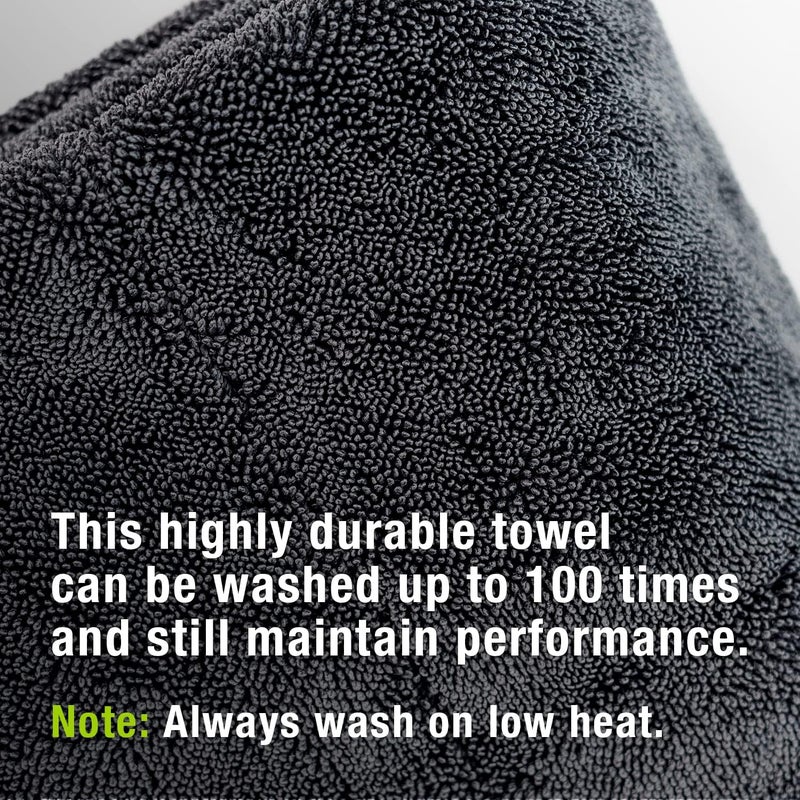 ExoForma Mega Car Drying Towel - 1200 GSM Microfiber, 24” x 36” - Image 4
