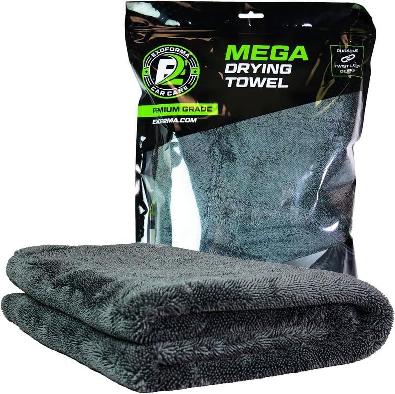 ExoForma Mega Car Drying Towel - 1200 GSM Microfiber, 24” x 36” - Image 1