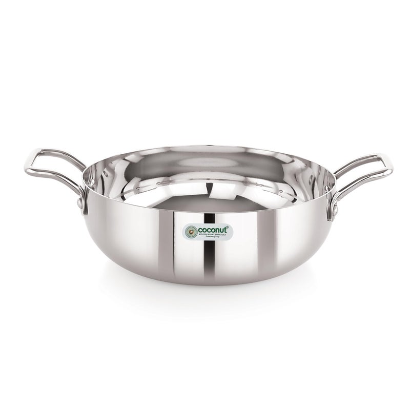 coconut Neutron Stainless Steel 18G Kadai for Cook n Serve - 1 Unit - Capacity - 1000ML - Image 1