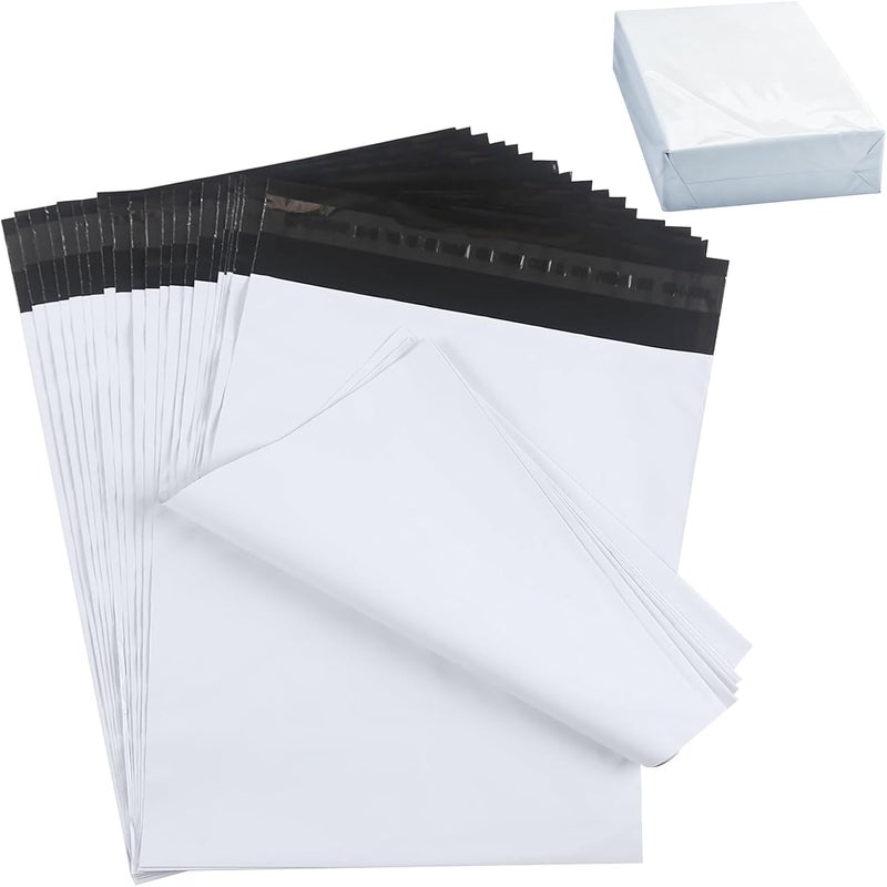 BESTEASY Poly Mailers 14.5"x19" White Shipping Bags Self-Sealing Mailing Envelopes Waterproof and Tear Proof Small Business Plastic Bags for shipping (14.5x19‘’ 200 Pcs) - Image 1