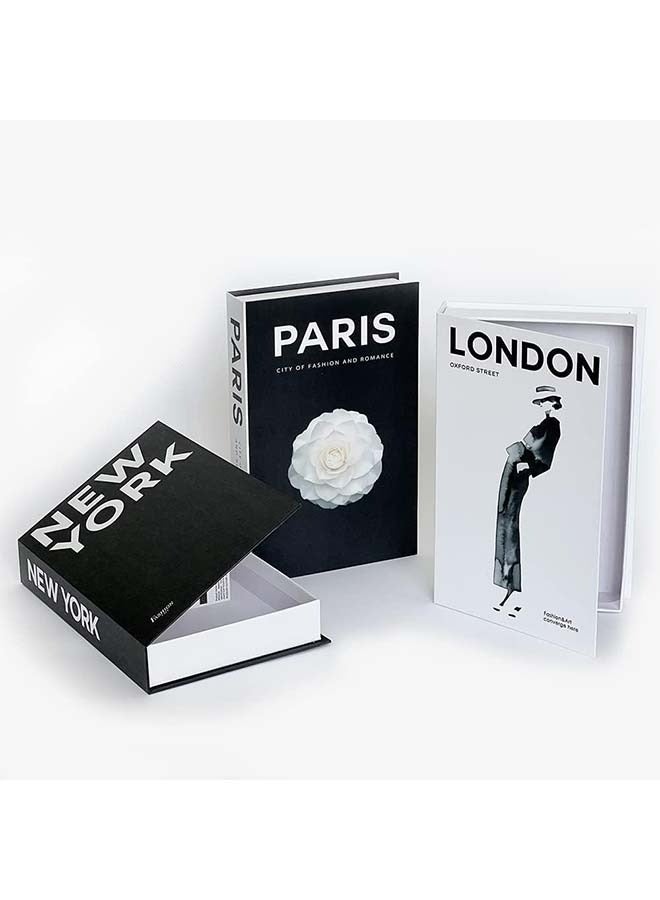 L&E 3 Pieces Fashion Decorative Book, Hardcover Modern Decorative Book Stack, Fashion Design Book Set, Display Books - Image 4