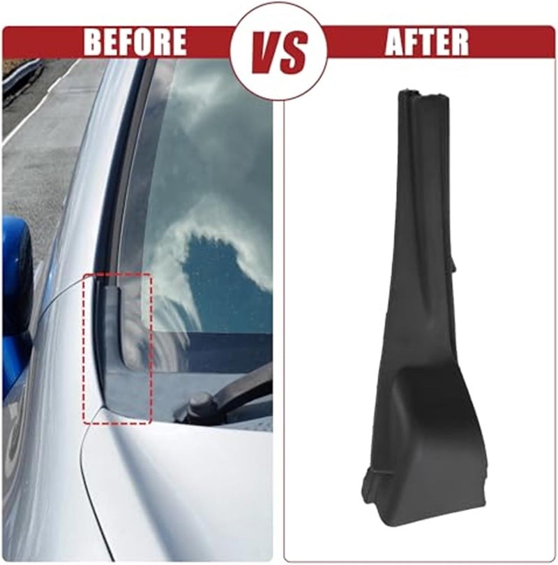QASULER Windshield Wiper Cowl Extension Trim for Nissan Murano - Image 3